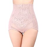 Shymay Women's Zipper Closure Hi-Waist Tummy Control Panties, Nude, Tag size 5XL=US size Large