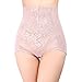 Shymay Women's Zipper Closure Hi-Waist Tummy Control Panties, Nude, Tag size 5XL=US size Large