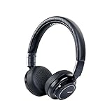 AUKEY Bluetooth Headphones on Ear, Wireless Headphones Deep Bass, Mic 3.5mm Audio Input, 18 Hour Battery Life, HiFi Stereo Headset Cell Phones, Tablets PC