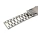 Rerii 22mm Width Stainless Steel Watch Band Strap with Quick-Release Pins for Moto 360 2 46mm / Samsung Gear 2,Gear 2 Neo,Gear 2 Live/LG G Watch W100,R W110,Urbane W150 / Pebble Time & Time Steel