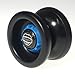 YoYoFactory Velocity Adjustable YoYo - Black with Blue Dial