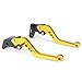 GZYF Pair Adjustable Motorcycle Short Brake Clutch Levers Set fit for Yamaha 2004-2006 R1 & for Yamaha 2005-2010 R6