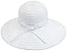 Women's UPF 50+ Protection Summer Floppy Beach Sun Hat,White
