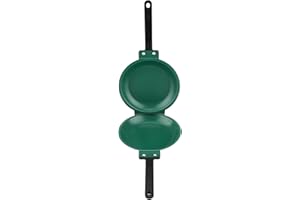 Frying Pans nonstick, Induction Frying pan, Double Side Non-Stick Ceramic Coating Flip Frying Pan Pancake Maker Household Kit