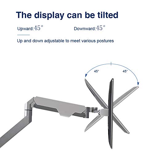 Sunon Dual Monitor Mount Stand,Full Motion Adjustable Aluminum Gas