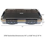 KEESHINE-Waterproof-Airtight-Fishing-Tackle-Box-2-PACKS-3700-Storage-Trays-Boxes-Organizer-Boxes-with-DIY-Adjustable-Dividers-Waterproof-3700-2-Packs-14-x-866-x-217