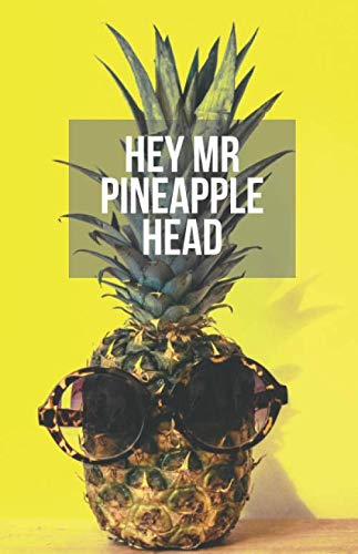 Hey Mr Pineapple Head Notebook: 5.5" x 8.5" lined Pineapple Head Notebook