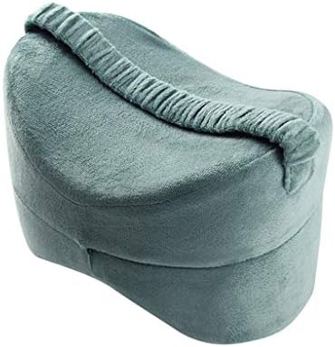 HOOPERT Legs Positioner Pillow, Memory Foam Knee Pillow for Side Sleepers, Contour Knee Cushion for Sciatica Relief, Back Pain, Leg Pain, Hip and Joint Pain, Pregnancy and Side Sleeper (Mint Green)