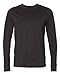 Bella 3150 Mens Jersey Long Sleeve Henley - Dark Grey Heather44; Large