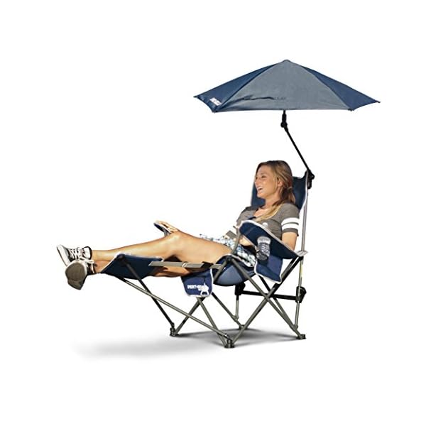SportBrella 3Position Recliner Chair with Removable Umbrella and