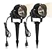 VanRayal 10W Outdoor Landscape Spotlights,120V WarmWhite Garden Pathway Light for Yard,Patio,Lawn, Wall, Flood,Driveway,Tree Lighting,6.5ft Wire,UL Cert,2 Pack