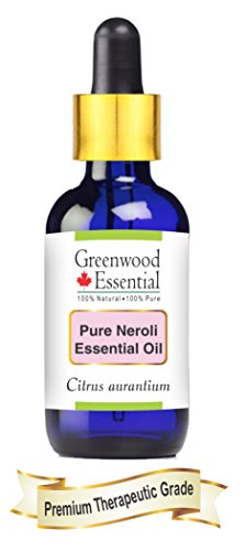 Greenwood Essential Pure Neroli Essential Oil (Citrus aurantium) with Glass Dropper 100% Natural Therapeutic Grade Steam Distilled 30ml (1.01 oz)