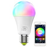 MagicLight Smart Light Bulb (No Hub Required), E27 A19 7W (60w Equivalent) Multicolor 2700k-6500k Dimmable WiFi LED Bulb, Compatible with Alexa Google Home Siri IFTTT