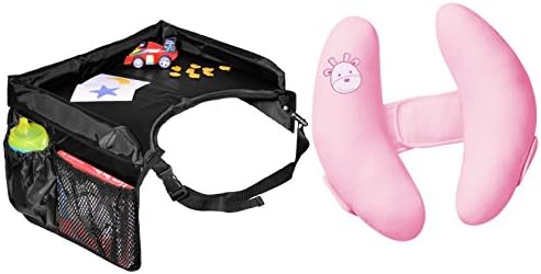 Babyhaven Bundle: Snack and Play Travel Tray with Cradler, Pink