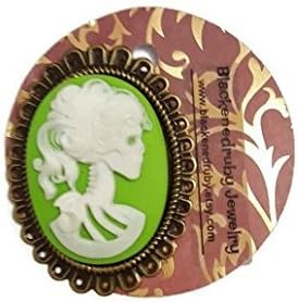 Large Dead Lady Cameo Brooch