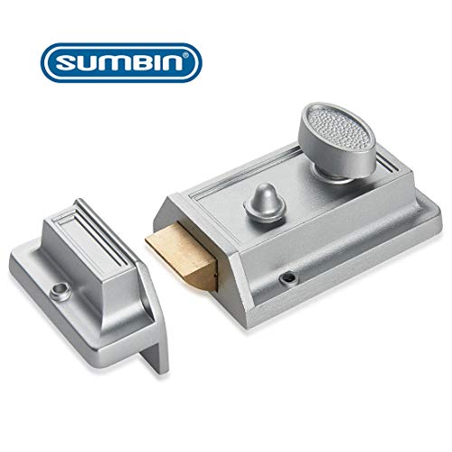 SUMBIN Night Latch Deadbolt Lock (Silver) Pricepulse