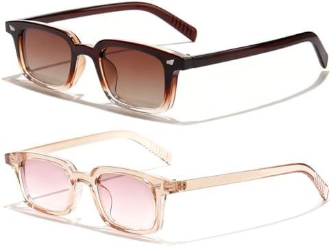 Amazon.com: Dollger Retro Square Polarized Sunglasses for  display picture 3