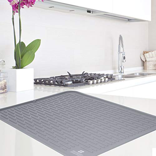 Silicone Dish Drying Mat 23 x 18 Extra Large Dish Drying Mat
