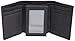 Perry Ellis Men's Park Avenue Leather Trifold Wallet with 3 ID Windows, Black (One Size)