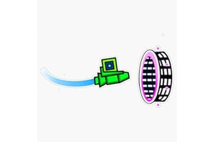 VISION GRAPHICS MAGNET Geometry Dash Magnetic Vinyl Sticker Decal Magnet 5"