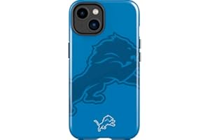 Skinit Impact Phone Case Compatible with iPhone 15 - Officially Licensed NFL Detroit Lions Double Vision Design