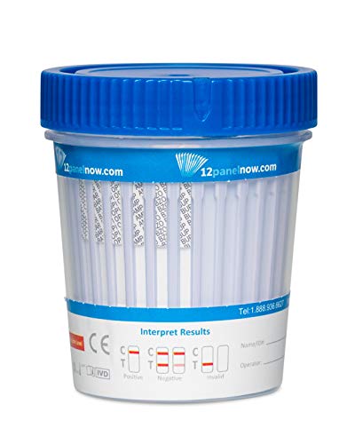 [100 Pack Bulk Special] 12 Panel Urine Drug Test Cups | AMP, BAR, BZO, BUP, COC, MDMA, MET(MaMP), MTD, OPI, OXY, TCA, THC | CLIA WAIVED and FDA Approved - Thumbnail 2