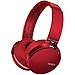 Sony MDRXB950BT/R Extra Bass Bluetooth Headphones, Red