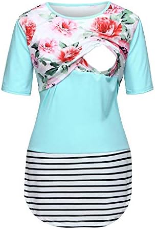 Ladies Clothes, Women Maternity Mom Nursing Baby Floral T-Shirt Pregnancy Breastfeeding Tops Tee Top Sweatshirts