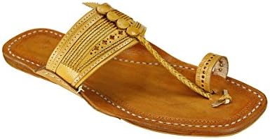 Light Yellow Attractive Kolhapuri Chappal for Men KRKA-M-022_7