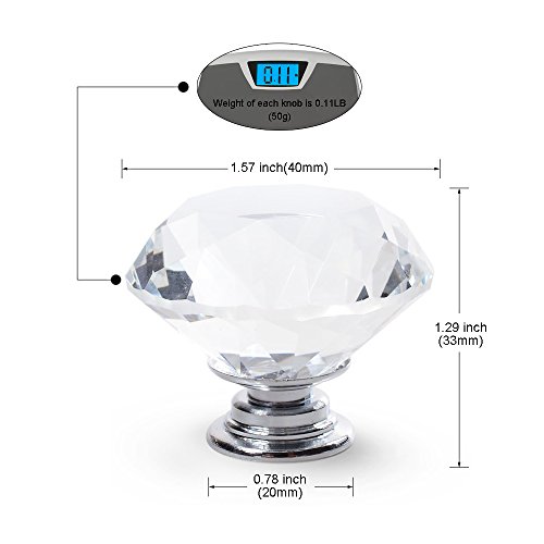 2 Diamond+Shape+Crystal+Glass+Pieces