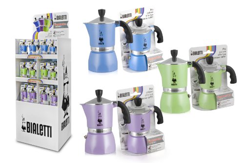 Bialetti Fiammetta 1 Tasse / Espressokocher für 1 Tasse Alu /grün – Bild 4