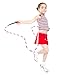 K-Roo Sports SJMP-001 Jump Rope with Plastic Beaded Segmentation, 7',Pink/White