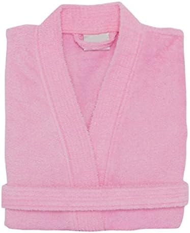 Terry Cloth Bathrobe %100 Cotton Men's Women's Pink Robe Perfect Gift