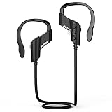 APIE Wireless Sports Bluetooth V4.1 Headphones Sweatproof Running Exercise Stereo with Mic Earbuds Earphones Noise Cancelling Neckband Earphones