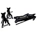 Car Floor Jack 2.5 Ton Steel Hydraulic Low Profile Rapid Pump Lift Tool Combo with 2 Jack Stands Tire Repair Kit for Garages Automotive Repair Shops Lifting Range 3.3
