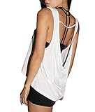 Ebetterr Women's Backless Fitness Workout Yoga Shirts Sports Tank Tops