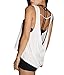 Ebetterr Women's Backless Fitness Workout Yoga Shirts Sports Tank Tops