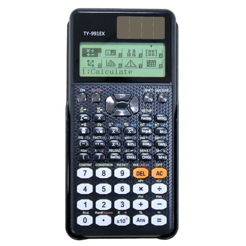 FX-991EX Scientific Calculator with 552 Functions, Multi-function Calculator Scientific Engineering Scientific Calculator, 10+2 Digits Written Display Calculators Portable Calculators for Students