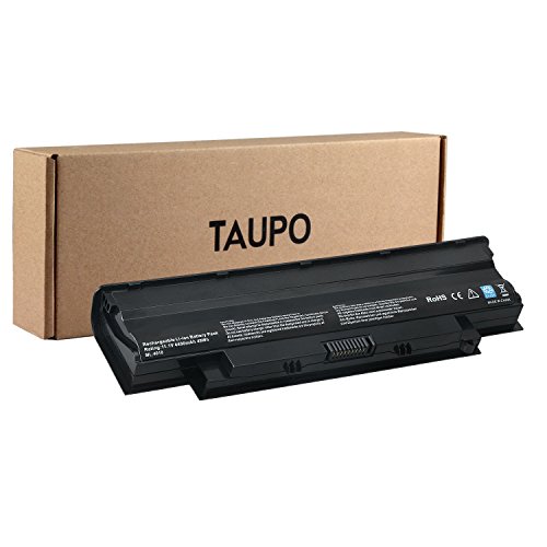 TAUPO 6-Cell Notebook Battery Replacement for Dell Inspiron 13R 14R 15R 17R 17R N3010 N4010 N4110 N5110 N5010 N7110 M501 M503 M4110,fits P/N J1KND 4T7JN -[11.1V,49wh]-12 Months Warranty