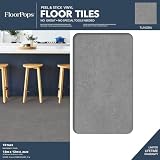 FloorPops FP3326 Tundra Peel & Stick Vinyl Floor Tiles Gray 12x12 Inch 10 Pack view 2