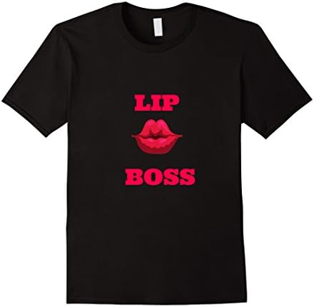 Mens Lippy Clothing First Run Lip Boss Branded T-Shirt Medium Black