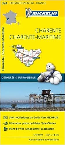 Carte Charente, Charente-Maritime Michelin, by Collectif Michelin