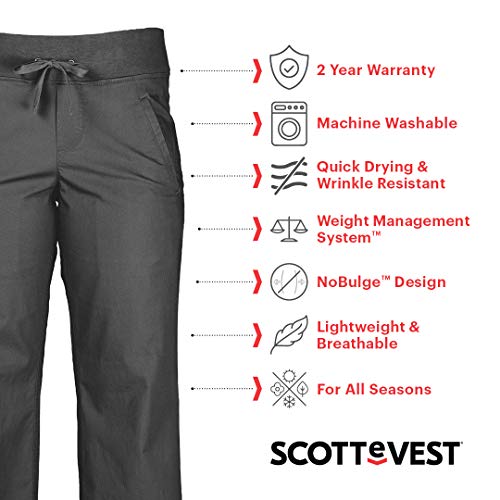 SCOTTeVEST Women's Margaux Cargaux Everyday Cargo Pants