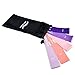 Victorem Mini Loop Resistance Bands - Exercise, Physical Fitness, Home Workout Training Set – Exercise, Fitness - Light Pink, Coral, Pink, Light Purple, Dark Purple