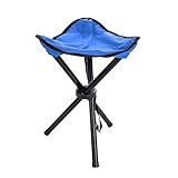 VGEBY Folding Tripod Chair, Portable Lightweight Folding Tripod Fishing Camping Stool for Outdoor Camping Walking Hunting Hiking Fishing Travel