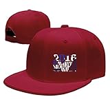 Unisex Sacramento,California Snapback Flat Cap Peak Fit Hat Red