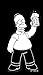 Homer Simpson with Beer Simpsons Family Car Window Sticker Decal