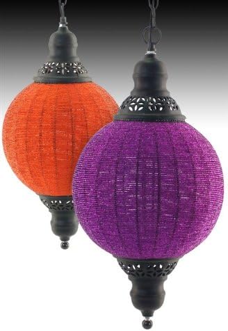 set 2 lamparas techo indias colores 52