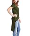 OLUOLIN Womens Top Summer Short Sleeve Hi-Low Loose Fit Long T-shirt