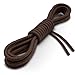 Miscly 3 Pairs Round Oxford Shoelaces for Dress Shoes 3/32″ Thin (36″, Dark Brown)